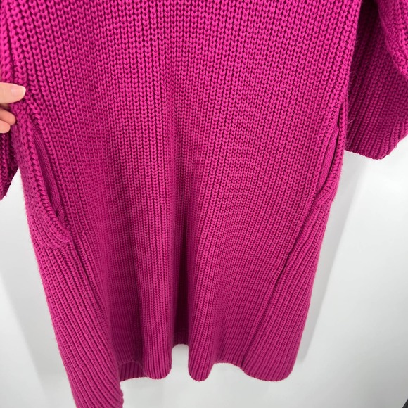 Vintage Together! Chunky Long Knit Sweater Cowl Neck Button Women 40 Medium - Picture 8 of 15